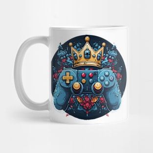 Video game controller with a crown on top Mug